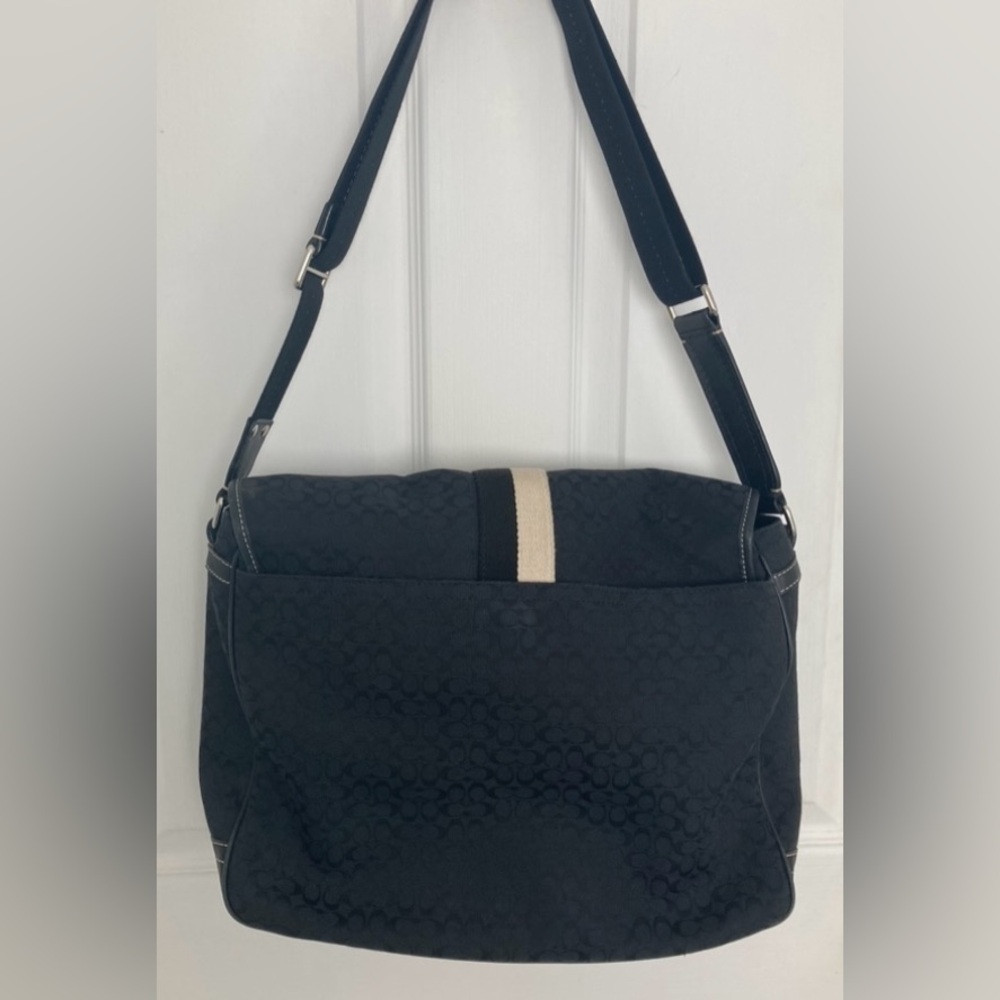 VINTAGE Coach voyager messenger style laptop bag in signature canvas w/ hangtag - Picture 2 of 8